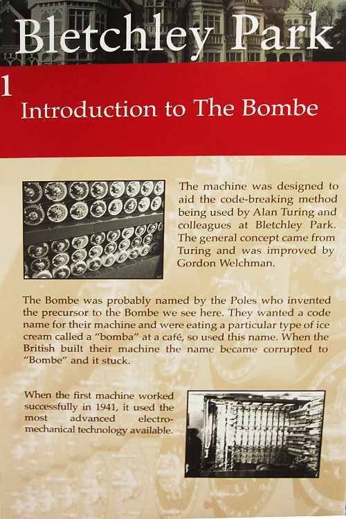 IMG_4972 copy.jpg -  7 posters telling how the German Enigma code was cracked using the BOMBE invented by Alan Turing.                        